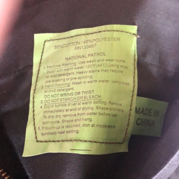 National patrol Black security pants 35 to 39” Cargo cinched ankle pockets nice - Picture 12 of 13